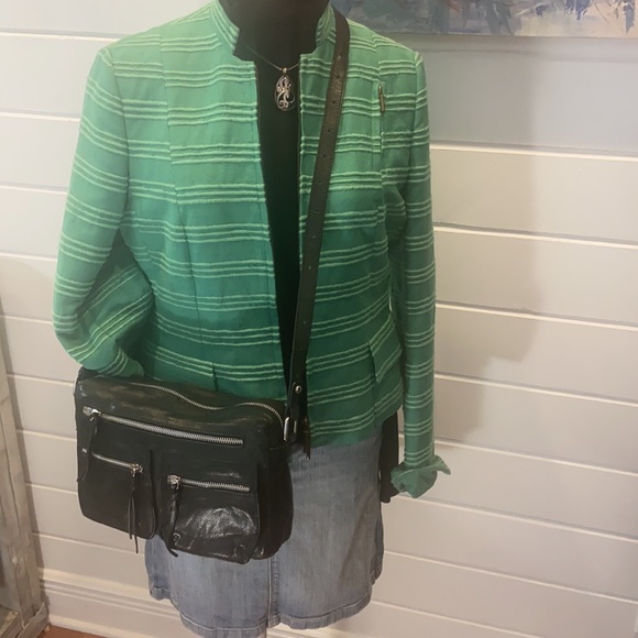 Nino Bosi Black Glove Leather Crossbody Shoulderbag.  Excellent condition! - Picture 2 of 12